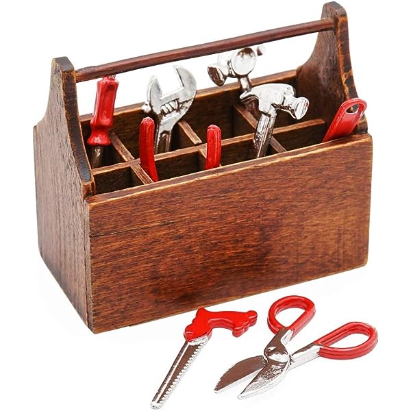 Miniature Tool Box with Tools