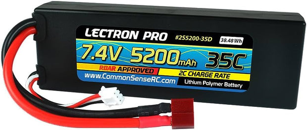 2S 7.4V 5200mAh 100C, Deans - LIPO Battery