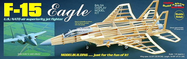 F-15 Eagle US/ NATO Air Superiority Jet Fighter- balsa wood kit ~1/40 scale