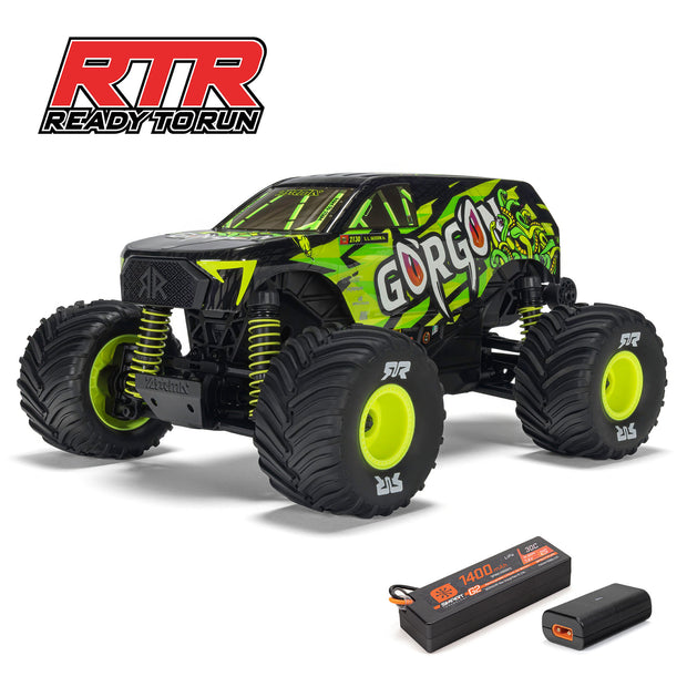 1/16 GORGON GROM 4X4 RTR Brushed Monster Truck (Battery & Charger Included), Yellow (Copy)