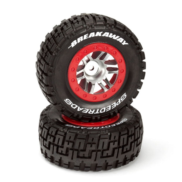 SpeedTreads Breakaway SC Tires Front Mounted (2): Traxxas Slash