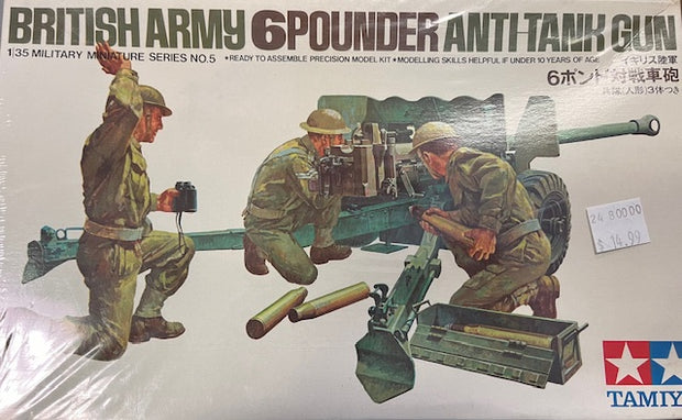 British Army 6 Pounder Anti-Tank Gun- 1/35 scale