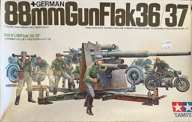 German 88mm GunFlak 36/37- 1/35 scale