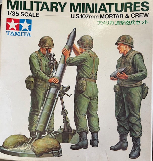 1 /35 scale Military Miniatures - U.S. 107mm Mortar & Crew