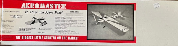 Aeromaster CL Stunt and Sport Model (balsa model kit)