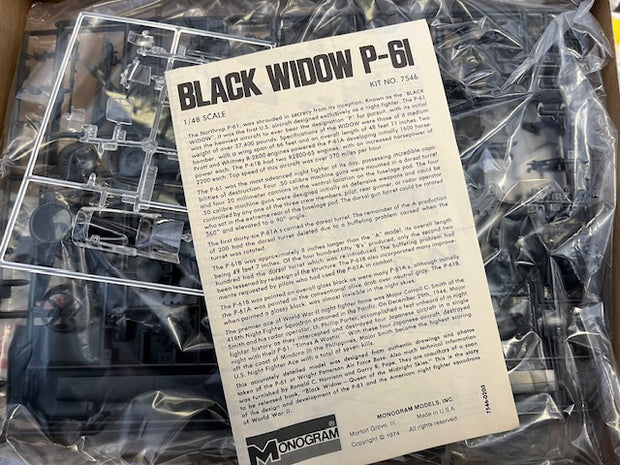 BLACK WIDOW P-61- 1/48 scale