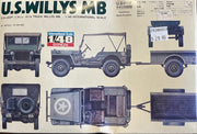 U.S. WILLYS MB U.S.JEEP- 1/48 INTERNATIONAL SCALE