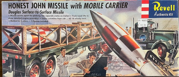 HONEST JOHN MISSILE with MOBILE CARRIER Douglas Surface-to-Surface Missile- 1/54 scale