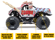 1/18 Mini LMT Zombie 2S 4X4 RTR Brushed Monster Truck (Battery & Charger Included), Red