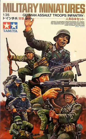 Military Miniatures 1/35 scale- German Assault Troops "Infantry" (MM)