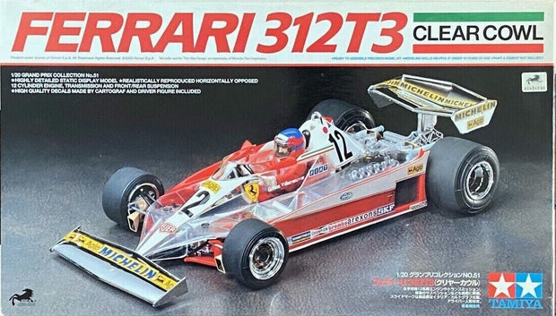 Ferrari 312T3 Clear Cowl- 1/20 scale