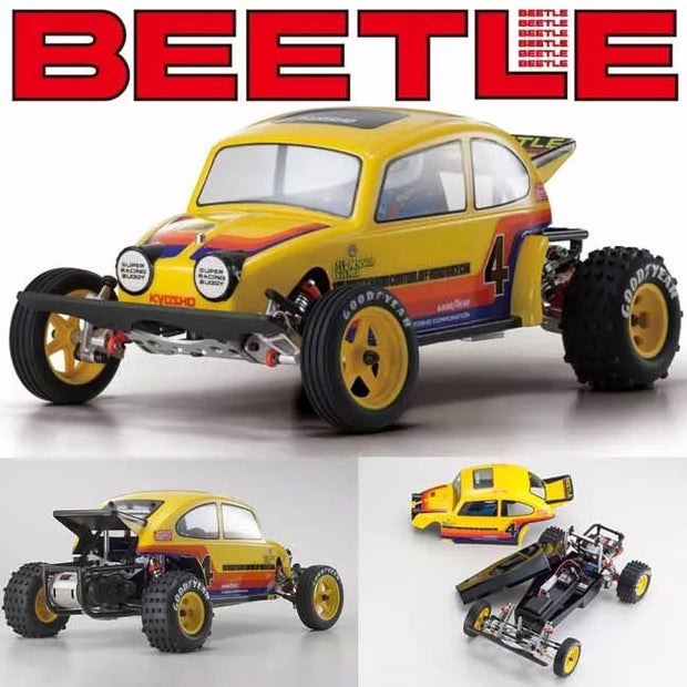 Kyosho 1/10 RC 2014 Beetle Buggy Kit 2WD Off-Road Racer w/ Clear Body