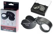 10 x 25MM, 2LED Illuminated Jeweler's Loupe ~ Batteries Included