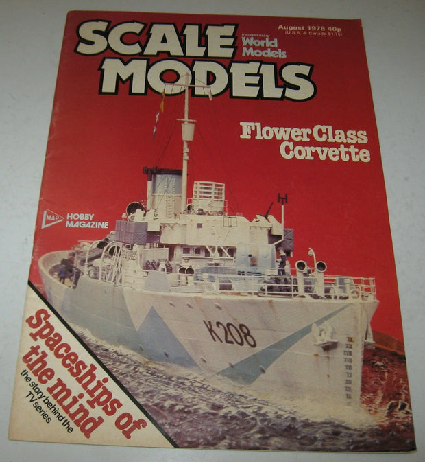 SCALE MODELS Magazine August 1978 BBC TV Series 'SPACESHIPS OF THE MIND'