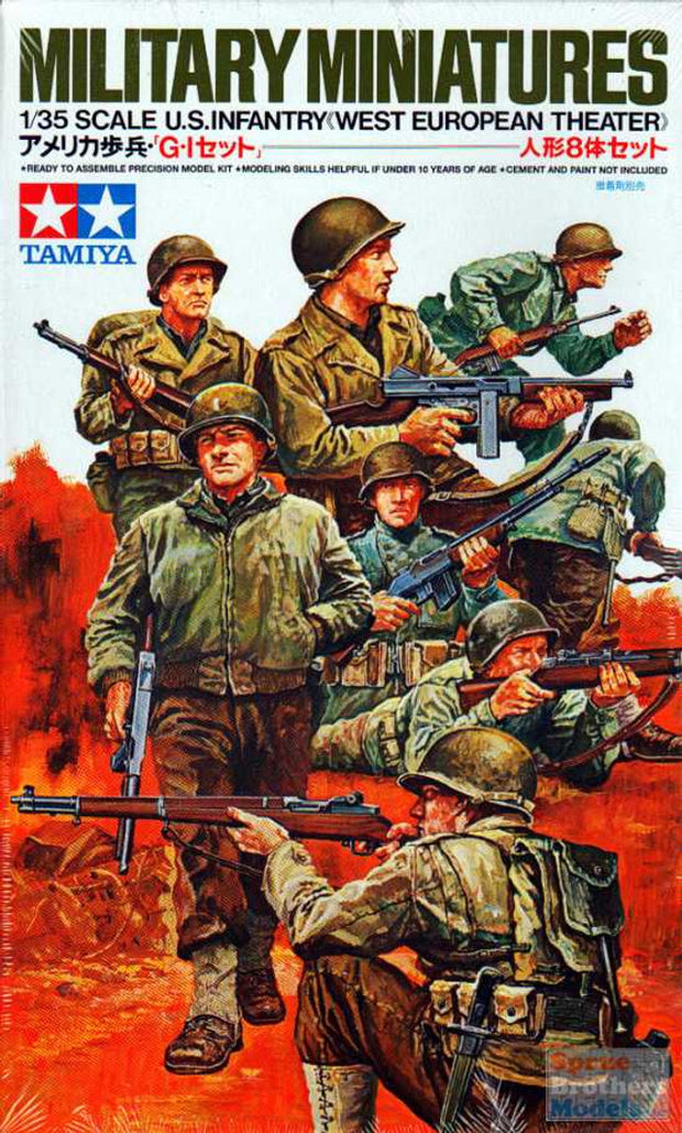 Military Miniatures U.S. Infantry "West European Theater"- 1/35 scale