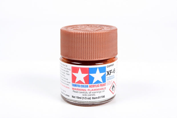 Tamiya Acrylic Paint 1/3oz. Copper XF6