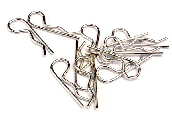 Body Clips (12) Silver