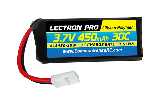 Lectern Pro 3.7v 450mah 30c Lipo Dromida Plug   1s450-30w