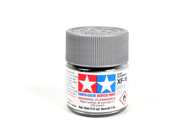 Tamiya Acrylic Paint 1/3oz. Flat Aluminum XF16