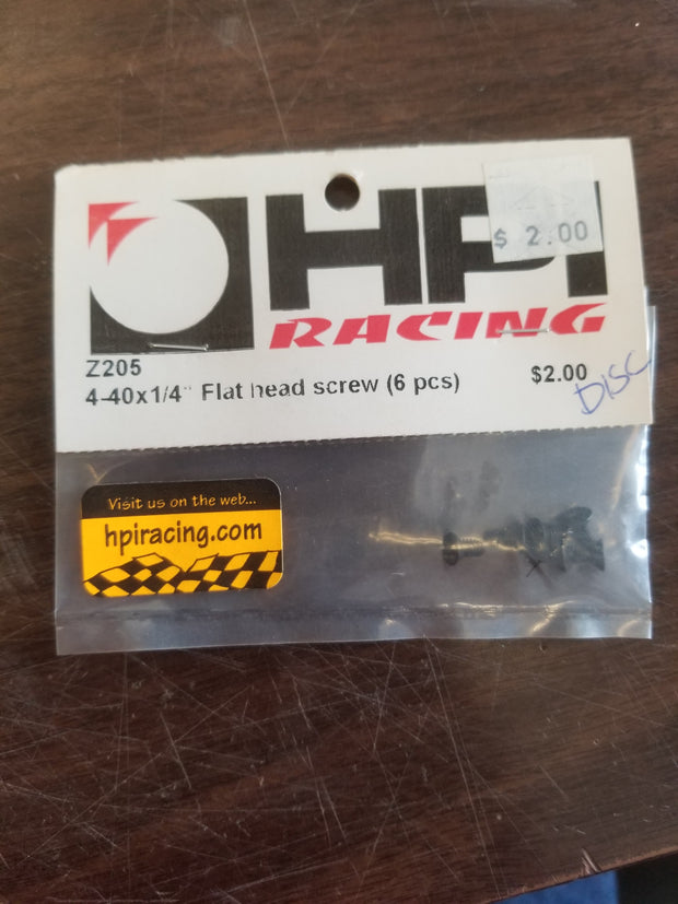 4-40x1/4" Flat Head Screw (6pcs)