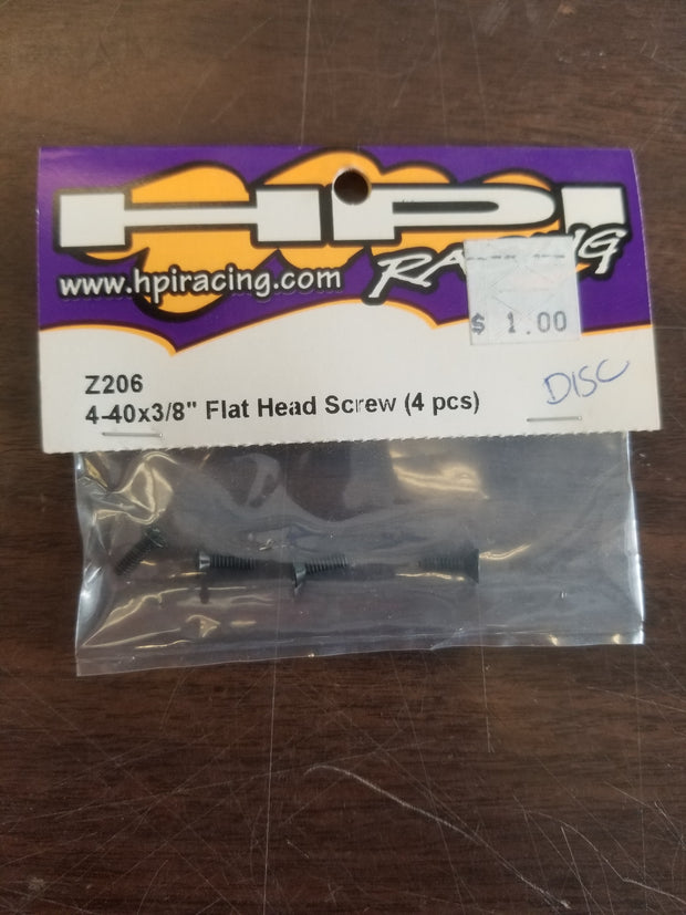 4-40x3/8" Flat Head Screw (4pcs)