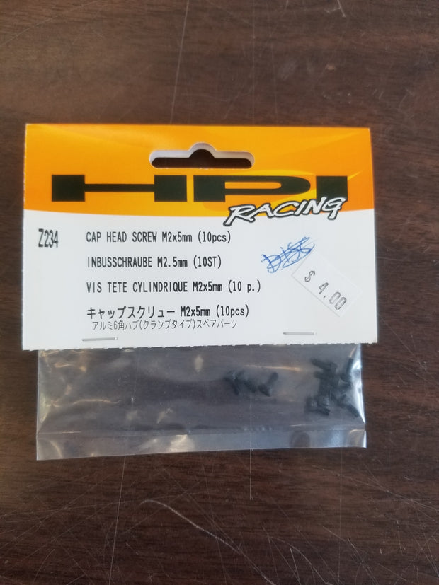 Cap Head Screw M2x5mm (10pcs)