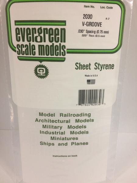 Styrene Sheet v- Groove