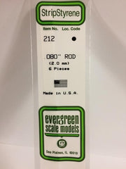 Styrene .080" Rod