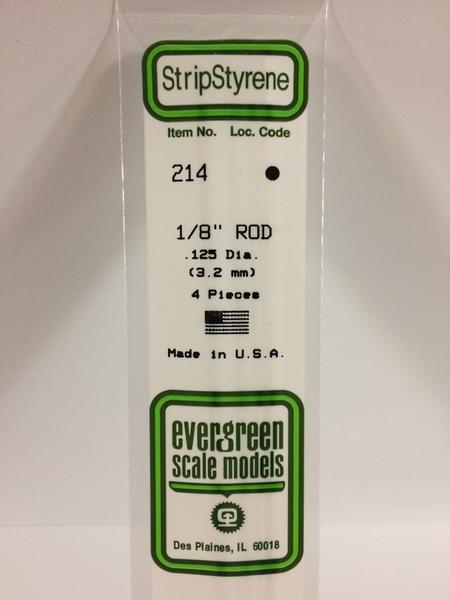 Styrene  1/8" Rod