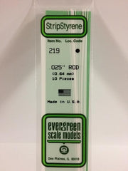 Styrene .025 Rod