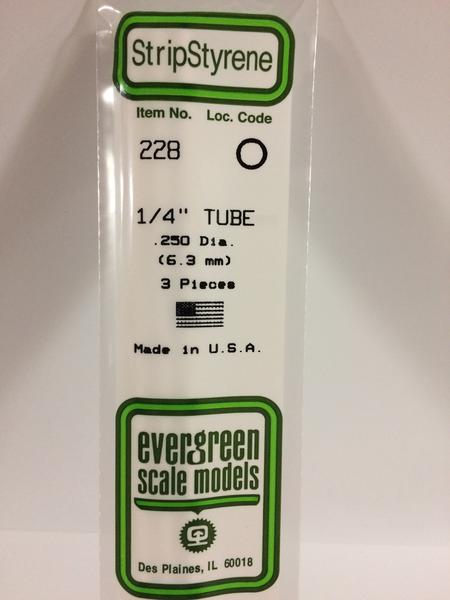 Styrene 1/4" Tube