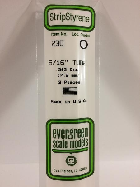 Strip Styrene 5/16" Tube