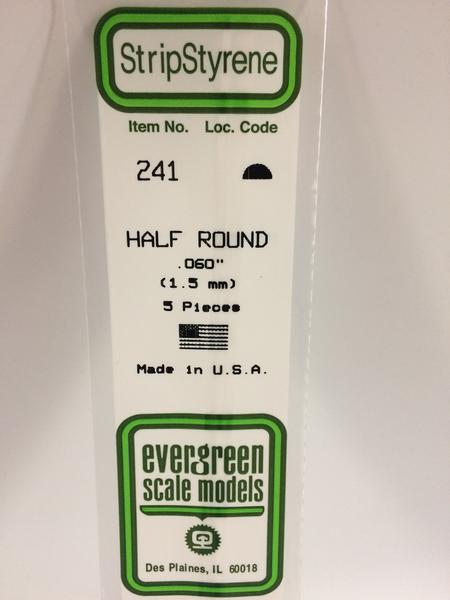 Strip Styrene Half Round