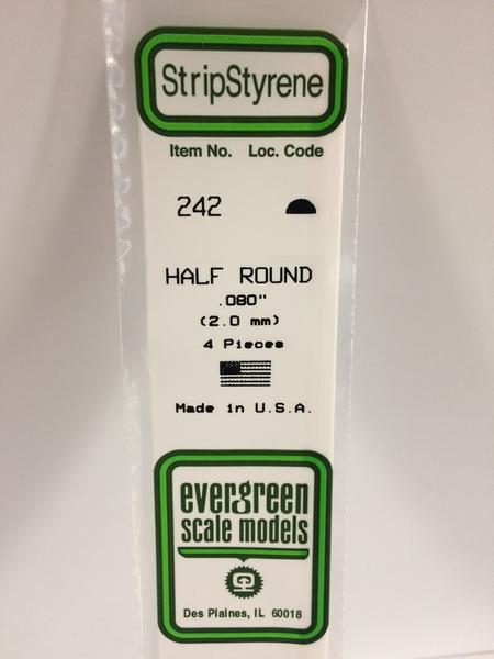 Strip Styrene Half Round