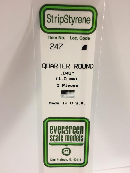 Strip Styrene Quarter Round