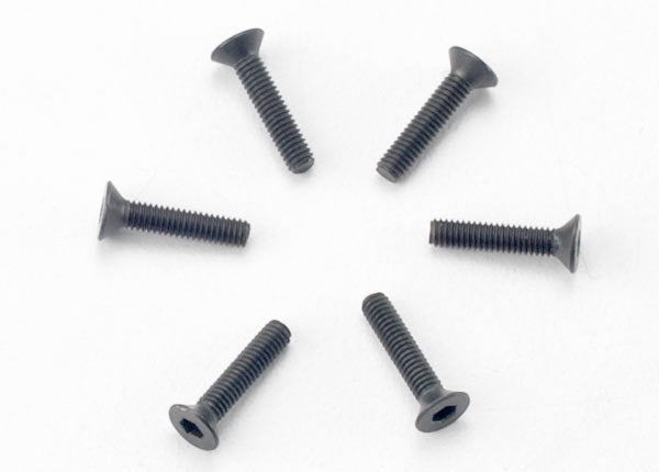 Screws, 2.5x12mm countersunk machine (hex drive) (6)