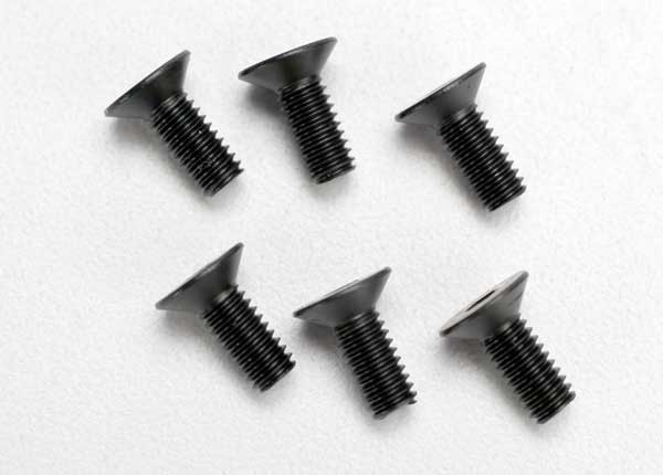 Screws, 4x10mm countersunk machine (hex drive) (6)