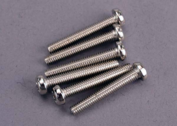 Screws, 3x20mm roundhead machine (6)