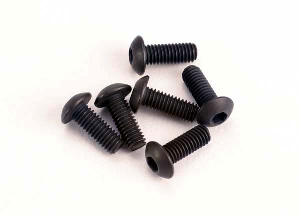 Screws, 3x8mm button-head machine (hex drive) (6)