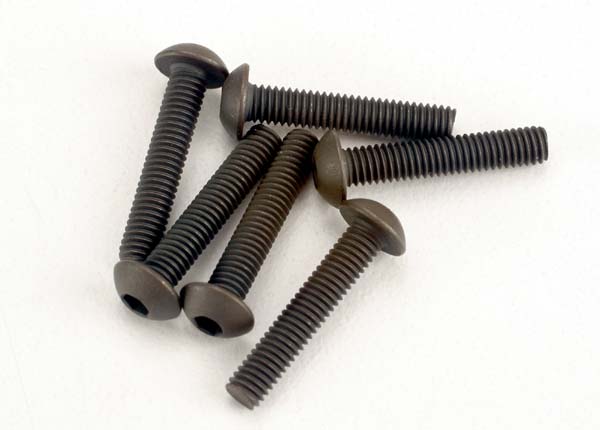 Screws, 3x15mm button-head machine (hex drive) (6)