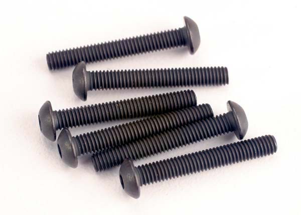 Screws, 3x20mm button-head machine (hex drive) (6)