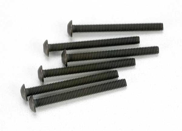 Screws, 3x30mm button-head machine (hex drive) (6)