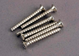 Screws, 3x25mm countersunk self-tapping (6)