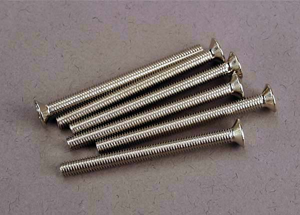 Screws, 3x36mm countersunk machine (6)