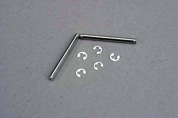 Suspension pins, 2.5x31.5mm (king pins) w/ e-clips (2) (strengthens caster blocks)