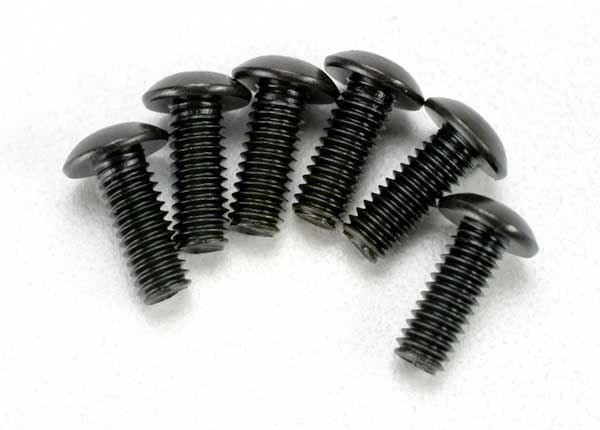 Screws, 4x12mm button-head machine (hex drive) (6)