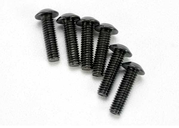 Screws, 4x14mm button-head machine (hex drive) (6)