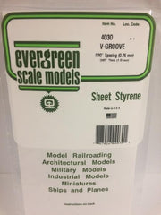 Styrene Sheet V- Groove  .030"