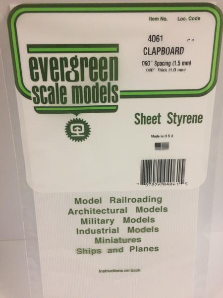 Styrene Sheet Clapboard