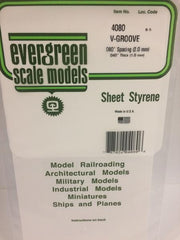 Styrene Sheet V-Groove .080  2.mm